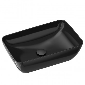 Ravak Uni 500R Slim Vannas istabas izlietne 50x31cm uzliekamā, melna
