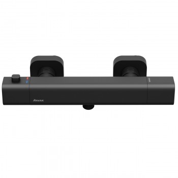 RAVAK 10° Free Black TD F 033.20/150 Dušas termostata jaucējkrāns, X070154