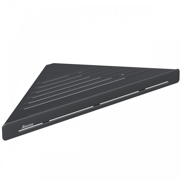 Ravak SLIM C Углавая полка 290x139мм, черный X07P652 Ravak SLIM C Углавая полка 290x139мм, черный X07P652