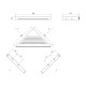 Ravak SLIM C Углавая полка 290x139мм, сатин/хром X07P578 Ravak SLIM C Углавая полка 290x139мм, сатин/хром X07P578