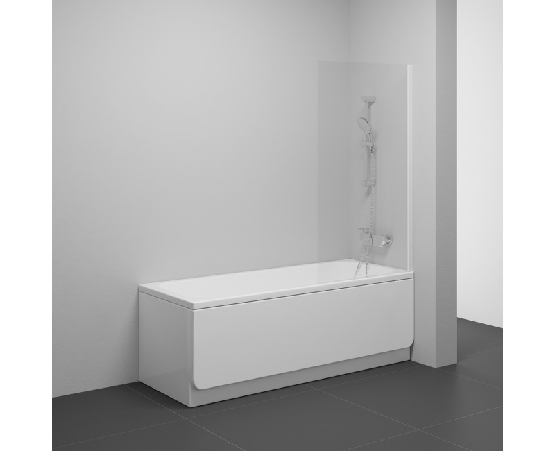 RAVAK Nexty Шторка для ванны NVS1-80, белый/прозрачный, 7O840100Z1