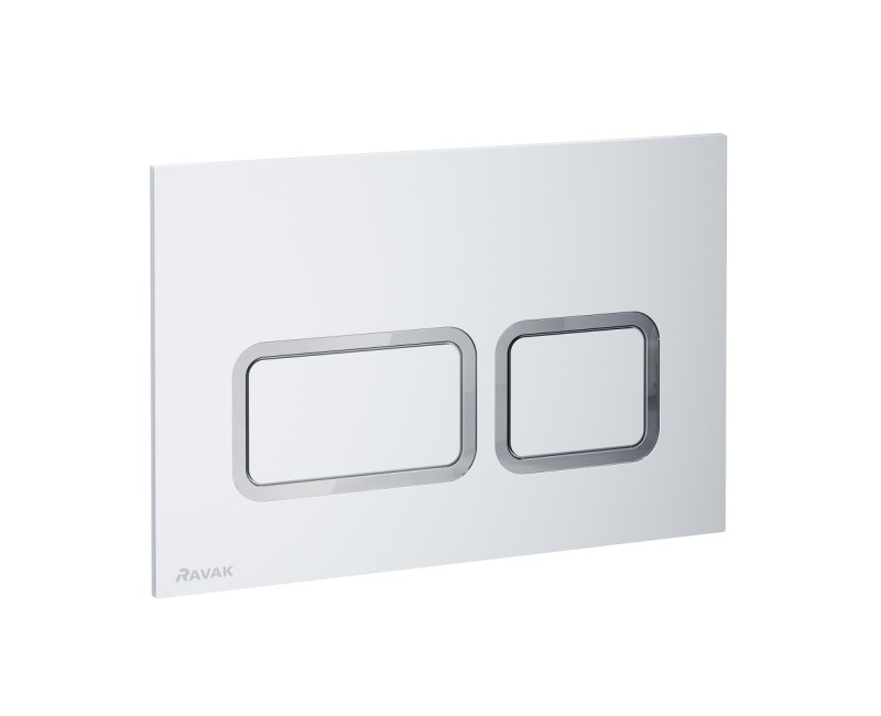 Ravak TWIN SATIN Кнопка смыва, сатин X0739