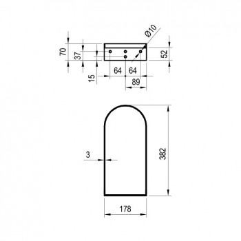 Ravak Konsole Yard 400, balta X01776