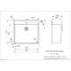Reginox Virtuves izlietne New York Tapwing 54x44 cm (50x40), R34774