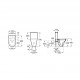 Roca The Gap Round Rimless WC pods ar Soft Close/QR vāku, universāls izvads, balts Roca The Gap Round Rimless WC pods ar Soft Close/QR vāku, universāls izvads, balts