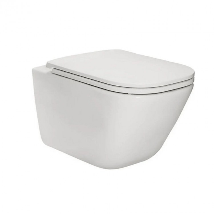 Roca The Gap Rimless Piekaramais WC pods ar Slow Close vāku, A34H47 Roca The Gap Rimless Piekaramais WC pods ar Slow Close vāku, A34H47