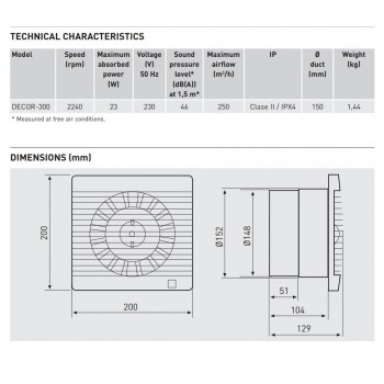 S&P Ventilators DECOR 300C, обратный клапан, 5210202700