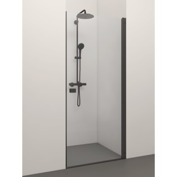 Stikla Serviss Dušas durvis ELEGANTE BLACK 1000mm