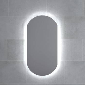 Stikla Serviss Spogulis ar LED apgaismojumu BIANCA 60x40cm