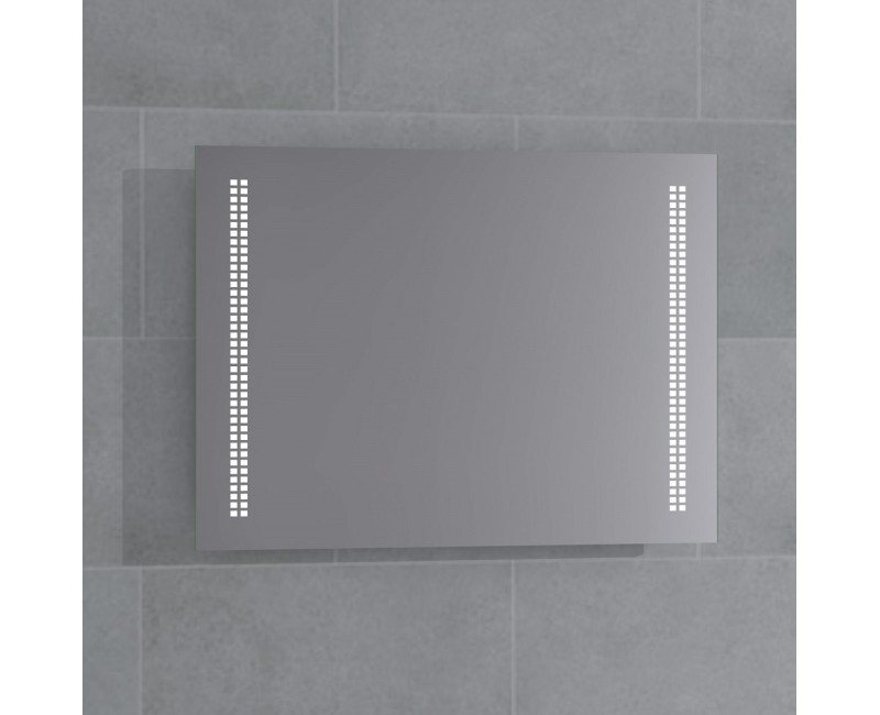 Stikla Serviss Spogulis ar LED apgaismojumu CAMILA 80x120cm