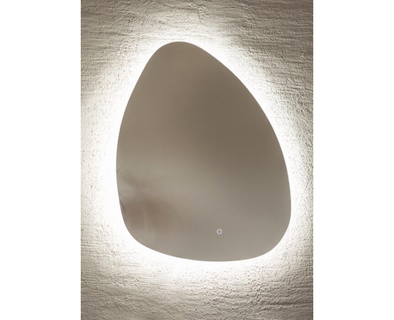 Stikla Serviss Spogulis ar LED apgaismojumu NAIRA 60x80cm