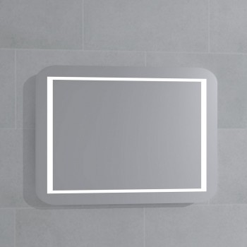 Stikla Serviss Spogulis ar LED apgaismojumu OKSANA 60x60cm