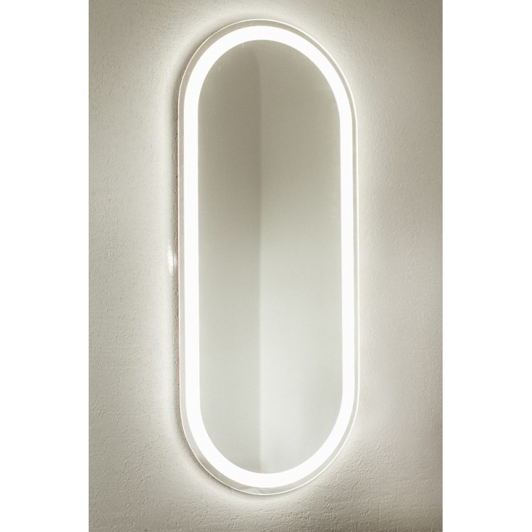 Stikla Serviss Spogulis ar LED apgaismojumu PATRIZIA 70x45cm