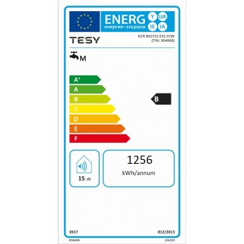 Tesy BelliSlimo Ūdens sildītājs-boileris 80L, 304606