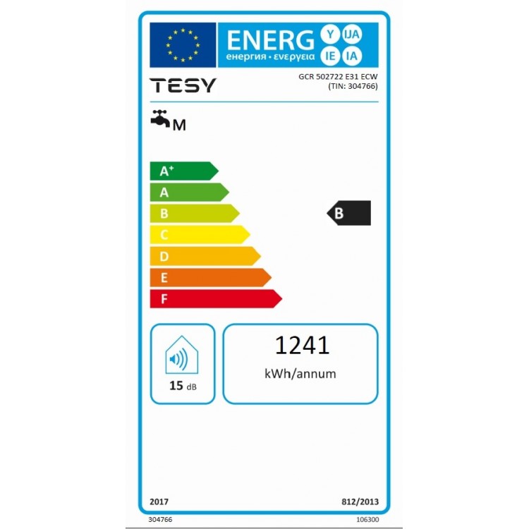 Tesy BelliSlimo Ūdens sildītājs-boileris 50L, 304766 Tesy BelliSlimo Ūdens sildītājs-boileris 50L, 304766