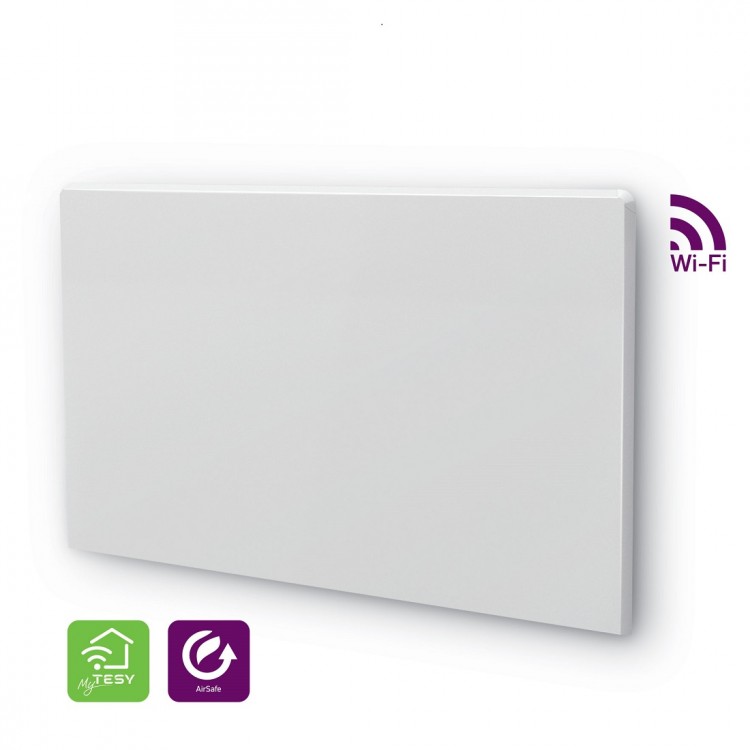 Электрический радиатор Tesy FineEco Cloud AirSafe, WiFi, 600Вт, белый, 304502 Электрический радиатор Tesy FineEco Cloud AirSafe, WiFi, 600Вт, белый, 304502