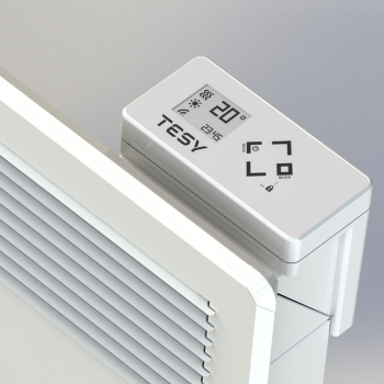 Elektriskais radiators Tesy LiveEco Cloud, WiFi, 1000W, balts