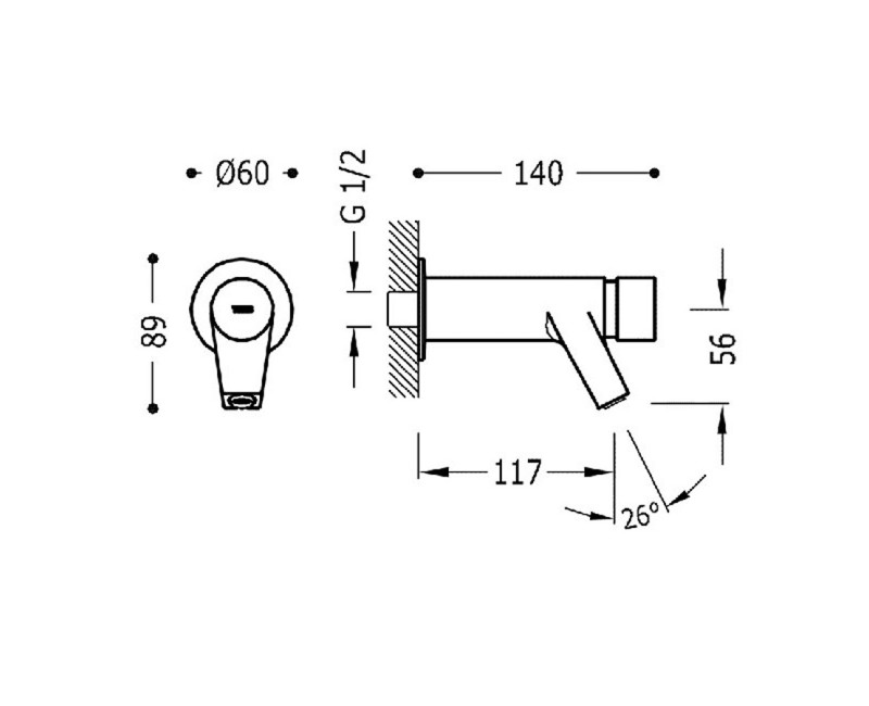 TEMPOTRES Простой кран для умывальника с таймером, 01210003