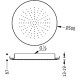 TRES Antilime Dušas galva D50 cm, 134950AC TRES Antilime Dušas galva D50 cm, 134950AC