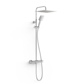 TRES OVER WALL Термостатическая душевая система со стационарным душем, 19038702