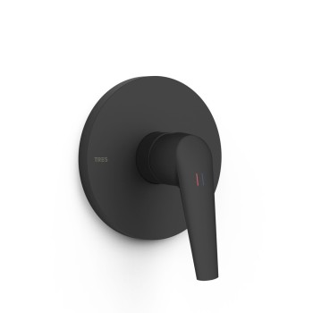 TRES FUJI Декоративная часть смесителя для душа, черный 28127810NM.