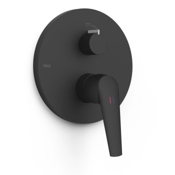 TRES FUJI Декоративная часть смесителя для ванны/душа, черный 28128110NM