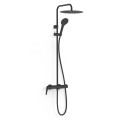 TRES FUJI Смеситель для душа со стационарным душем, черный 28119101NM