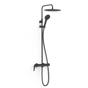 TRES FUJI Душевая система со стационарным душем, черный 28119701NM