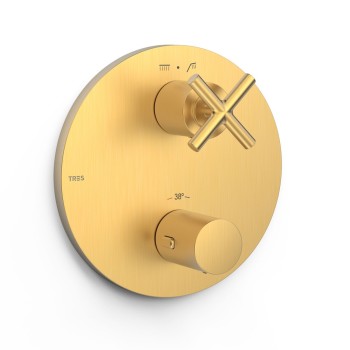 TRES MONT BLANC Декоративная часть термостатического смесителя для ванны/душа, матовое золото  28325001OM