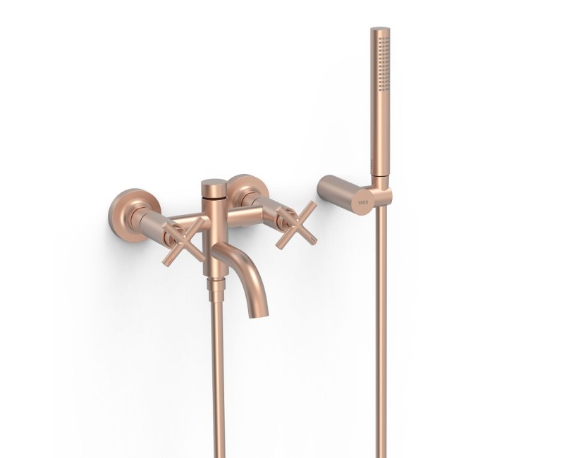 TRES MONT BLANC Смеситель для ванны/душа c душевым комплектом, матовое розовое золото 28317601OPM