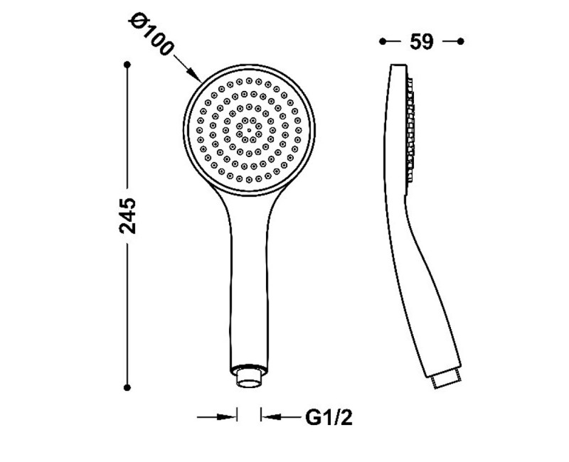 TRES Ручной душ 1 режим, 29963110