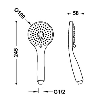 TRES Ручной душ 3 режима, 29963114