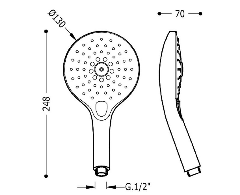 TRES Гидромассажрый ручной душ 3 режима, 29974904