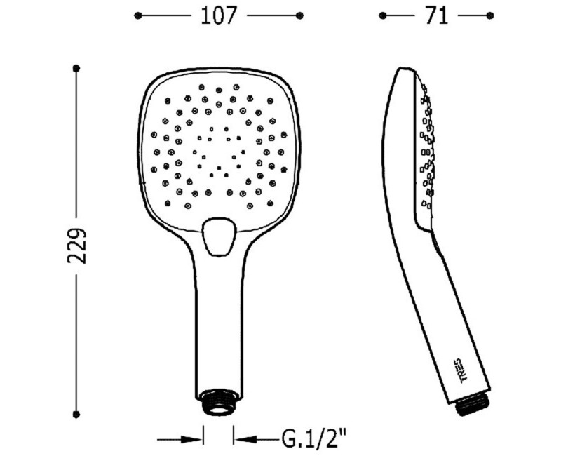 TRES Гидромассажрый ручной душ 3 режима, 29974906