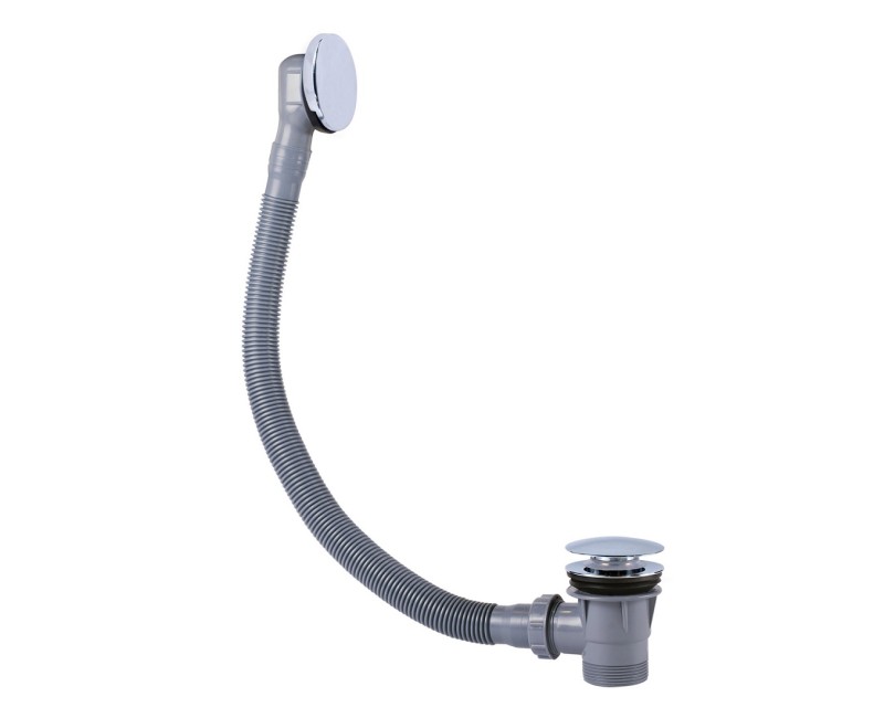 TRES Vannas sifona pārplūde un noplūde ar ClickClack, hroms