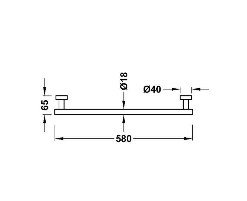 TRES PROJECTC Полотенцедержатель 58 см, 16123602OM