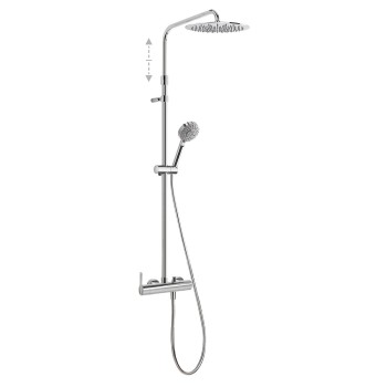 LEX TRES Душевая система со стационарным душем, хром 08119702