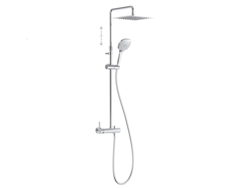 LEX TRES Душевая система со стационарным душем, хром 08119704