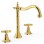 TRES Clasic Смеситель для раковины на 3 отверстия, золото 24210501OR