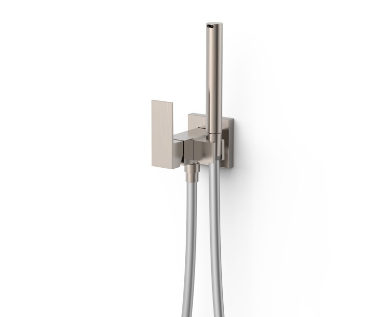 CUADRO-TRES Jaucējkrāns ar bidetta higiēnisko dušu reģipša sienām, 00612302AC