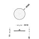 TRES Antilime Dušas galva D30 cm, hroms 13413730OR TRES Antilime Dušas galva D30 cm, hroms 13413730OR