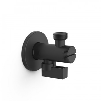 TRES Stūra ventīlis ar filtru 1/2 x 3/8, melns 9134525NM