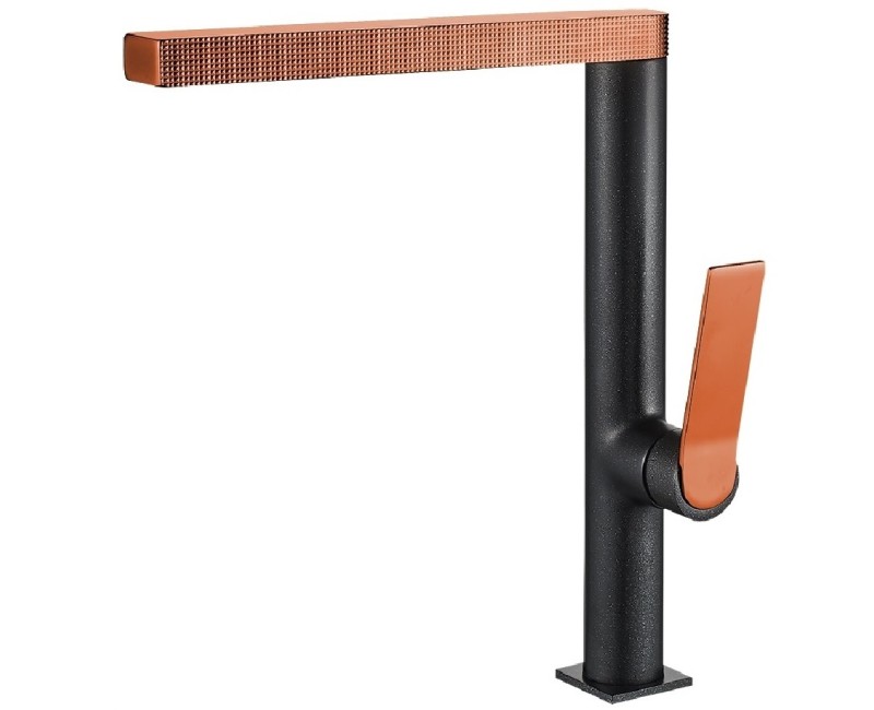 Turtl CANTUS Кухонный смеситель, черный металлик/медь