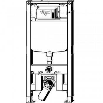 VIEGA Prevista Dry WC tualetes poda montāžas rāmis, plāns 8cm, 798529