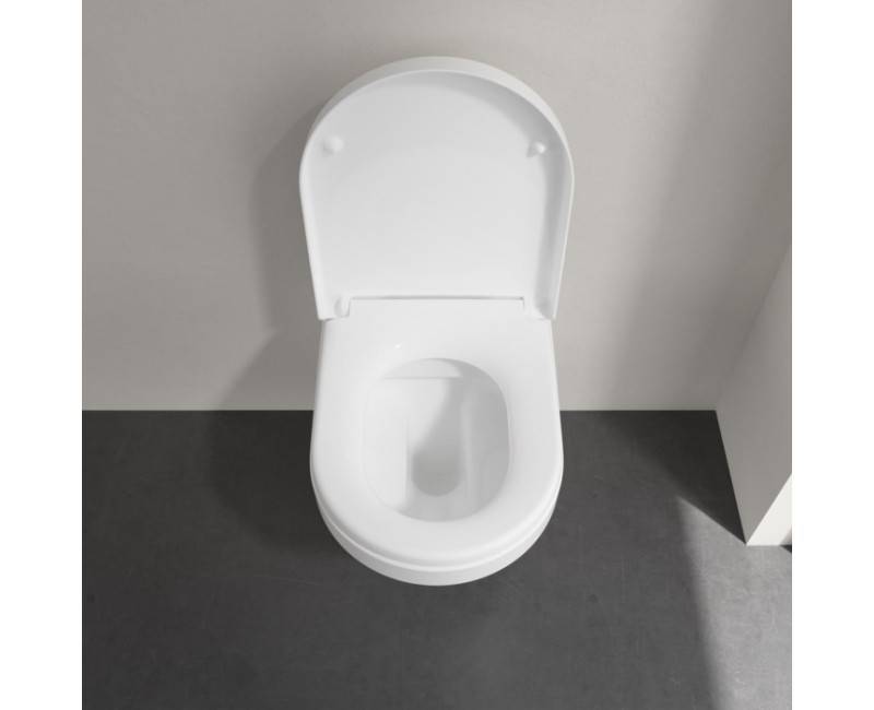 Villeroy&Boch Architectura Oval Rimless  Flush Подвесной WC с SC крышкой, 4694HR01