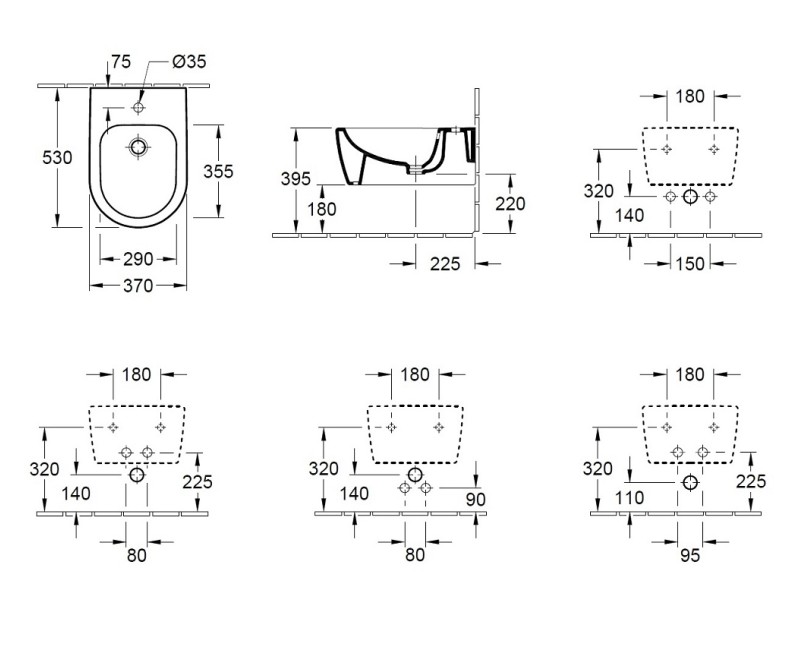 Villeroy & Boch Подвесное биде Avento, 54050001