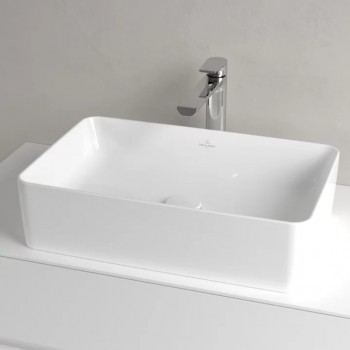 Vannas istabas izlietne Villeroy & Boch Collaro, 560x360 mm, slīpēta apakša, bez pārplūdes, balta TitanCeram