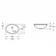 Villeroy & Boch Evana Pabūvējamā izlietne 50x35cm, 61470001 Villeroy & Boch Evana Pabūvējamā izlietne 50x35cm, 61470001