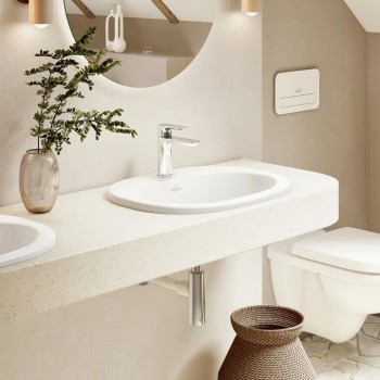 Vannas istabas izlietne Villeroy & Boch  O.novo, 560x405 mm, virsmā, balta