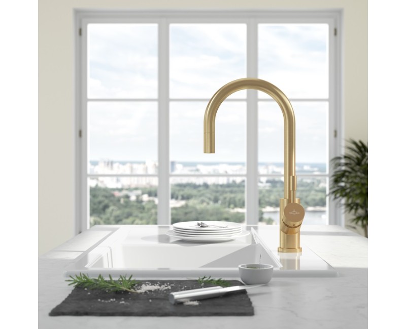 Villeroy&Boch Смеситель для мойки Umbrella Flex c выдвижным изливом, 92540003